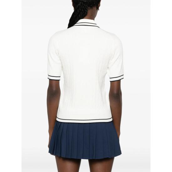 26FW 스포티앤리치 폴로 티셔츠 TO06875326WH WHITE - SPORTY & RICH