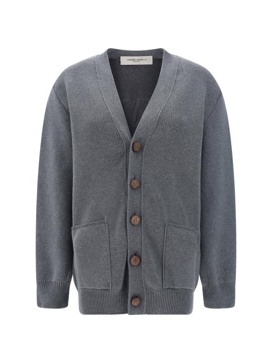 26FW 골든구스 코튼 버튼 가디건 GWP00950P000662 60304 GRAY