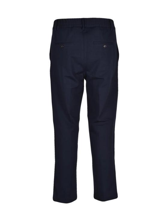 25FW 세븐티 팬츠 주름 장식 허리와 주머니가 있는 맞춤형 스트레치 니트 바지 - SEVENTY
