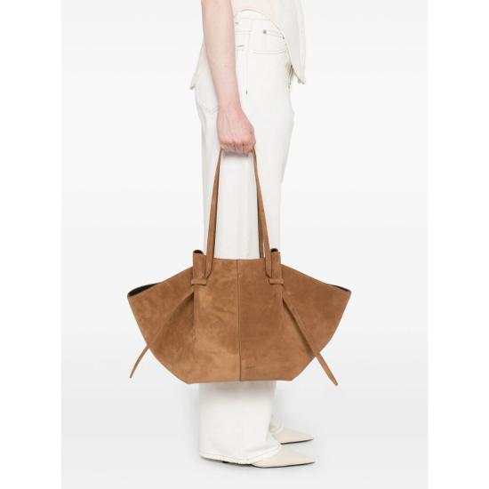 26FW 유제피 숄더백 LARGE MOCHI SUEDE COGNA BROWN - YUZEFI