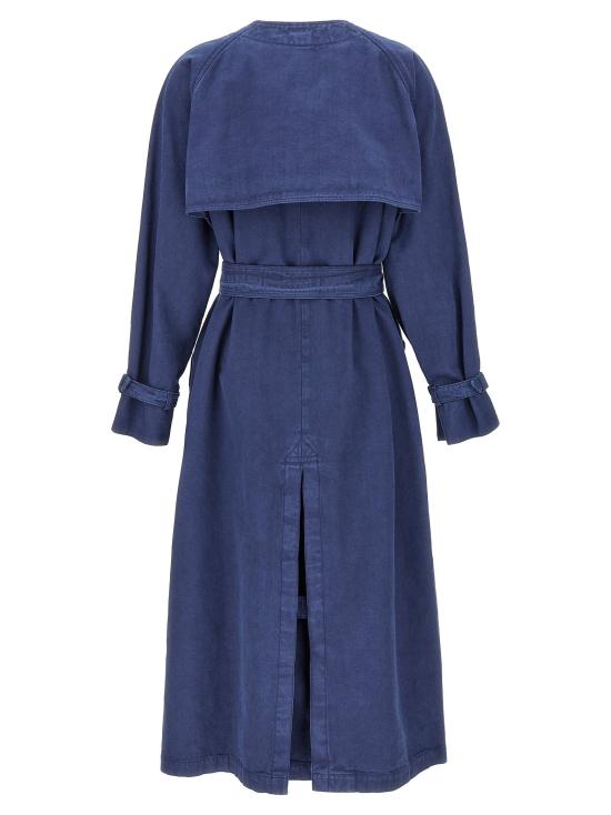 막스마라 트렌치 코트 LDCALAO010 BLUE - MAX MARA