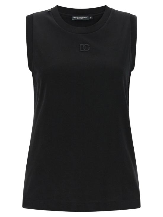  돌체앤가바나 민소매 티셔츠 LDF8W29ZGDDO7N0000 BLACK - DOLCE & GABBANA