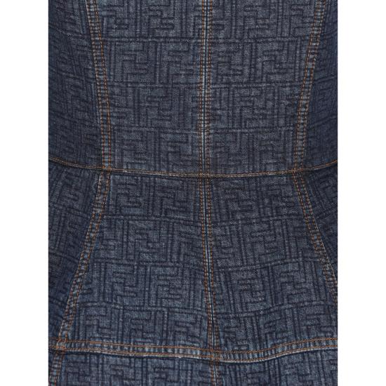 26SS 펜디 원피스 AW82 FLD568 F1UKI BLUE - FENDI