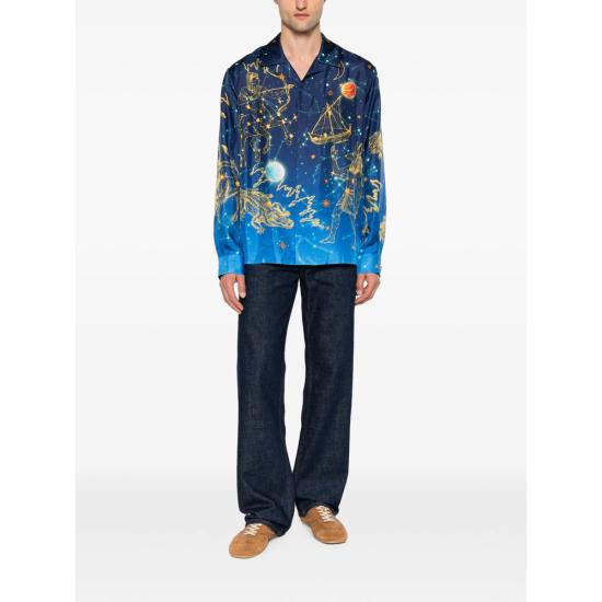 26FW 카사블랑카 셔츠 PF26 SH 006 03 ASTRO BLUE - CASABLANCA