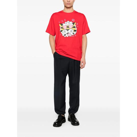 26SS 겐조 Wild Tiger 오버사이즈 티셔츠 FG55TS4034SG 22 RED - KENZO