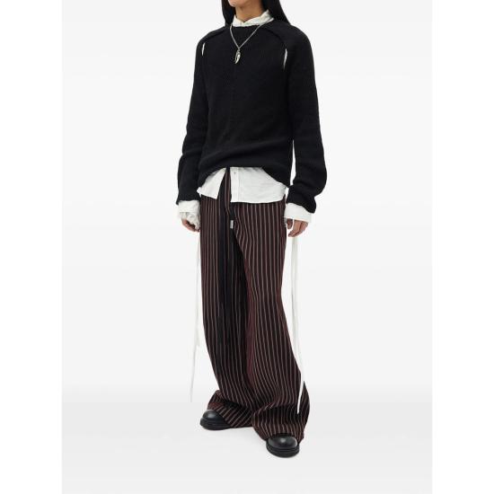 26FW 앤 드뮐미스터 스웨터 B0014305 KN085 099 BLACK - ANN DEMEULEMEESTER