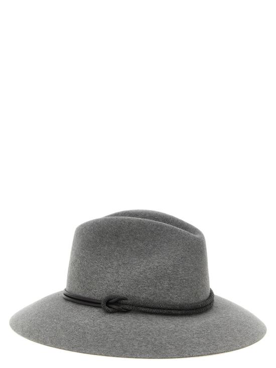  브루넬로 쿠치넬리 모자 LDMCAP90232C073 GRAY - BRUNELLO CUCINELLI