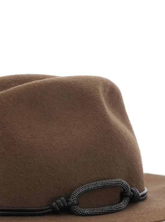 26FW 브루넬로 쿠치넬리 모자 MCAP90233 BROWN - BRUNELLO CUCINELLI