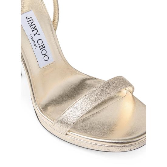26FW 지미추 힐/펌프스 MOZA PF 120 DXB PLATI GOLD - JIMMY CHOO