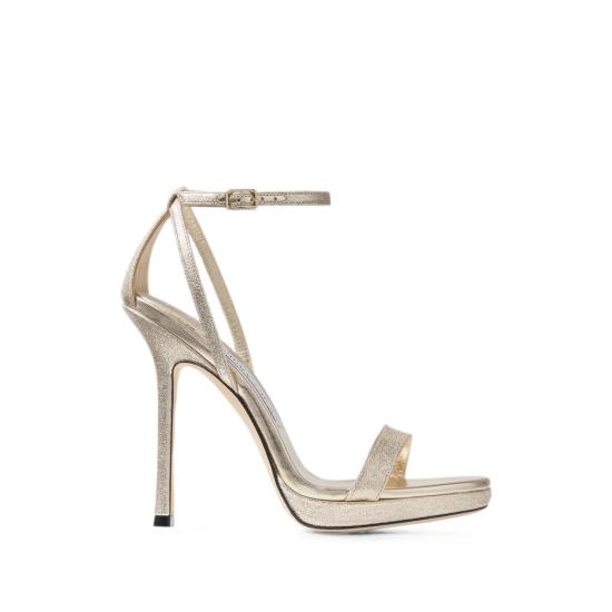 26FW 지미추 힐/펌프스 MOZA PF 120 DXB PLATI GOLD