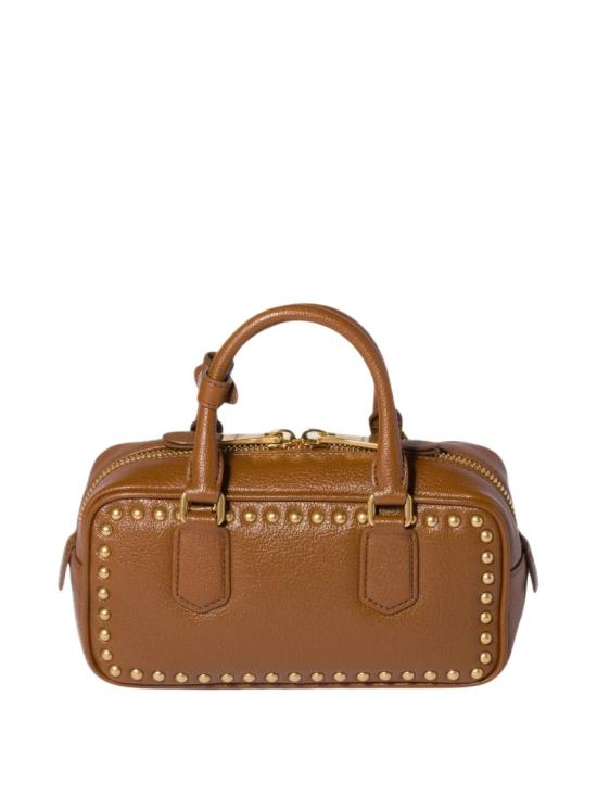 26FW 미우미우 아르카디 로고 토트백 5BB142 2ZSQ Brown - MIU MIU
