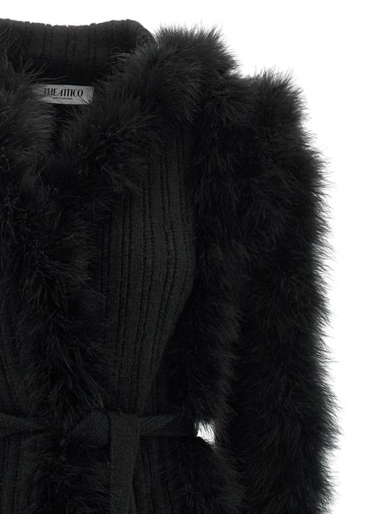  디 아티코 코트 LD261WCC00100KMX007FS100 BLACK - THE ATTICO