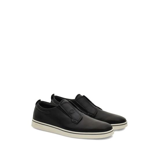 26FW 살바토레 페라가모 스니커즈 02A000 0786862 M NERBI BLACK - SALVATORE FERRAGAMO