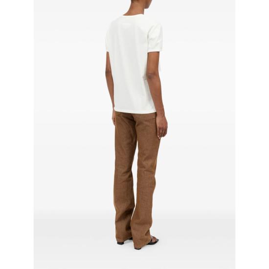 26SS MM6 메종마르지엘라 폴로 티셔츠 M20108 S62GD0212 101 WHITE - MM6 MAISON MARGIELA