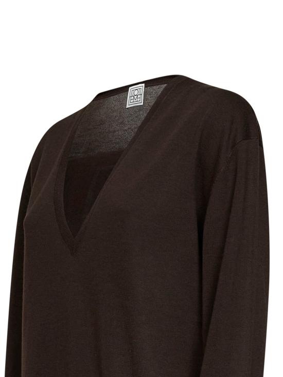 26FW 토템 스웨터 264WRT0521YA0079 426 BROWN - TOTEME