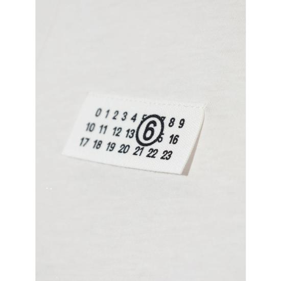 26FW MM6 메종마르지엘라 폴로 티셔츠 M20258 S52GC0327 101 WHITE - MM6 MAISON MARGIELA