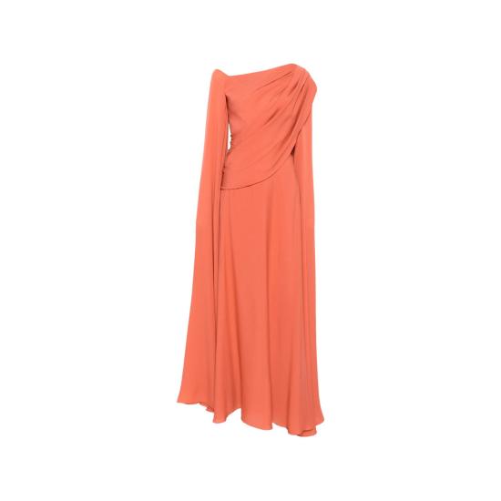26SS 엘리 사브 원피스 D1079 SUCOR ORANGE