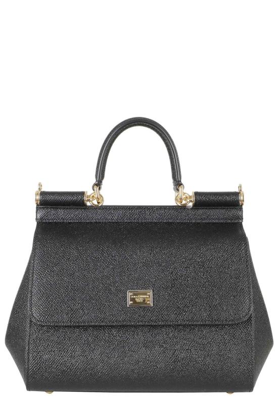 26FW 돌체앤가바나 미디움 시실리 핸드백 BB6003 B1001 099 Black