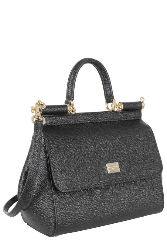 26FW 돌체앤가바나 미디움 시실리 핸드백 BB6003 B1001 099 Black - DOLCE & GABBANA