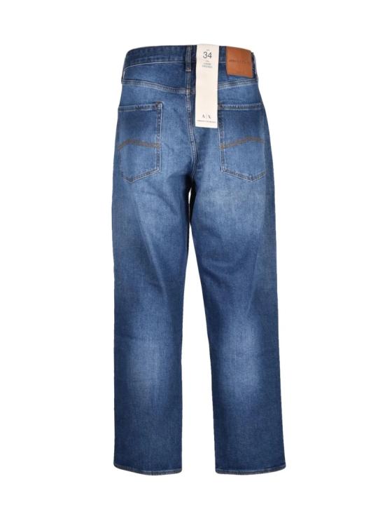 25FW 알마니 데님 루즈핏 테이퍼드 핏 클래식 워싱  진 - ARMANI