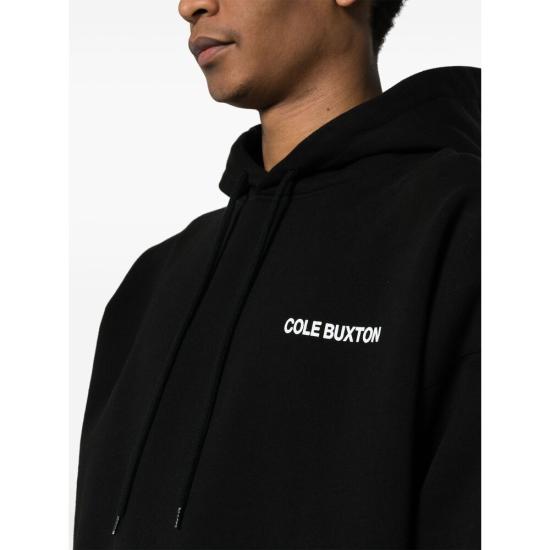 26FW 콜 북스톤 후드 티셔츠 SPHO001 000 BLACK - COLE BUXTON