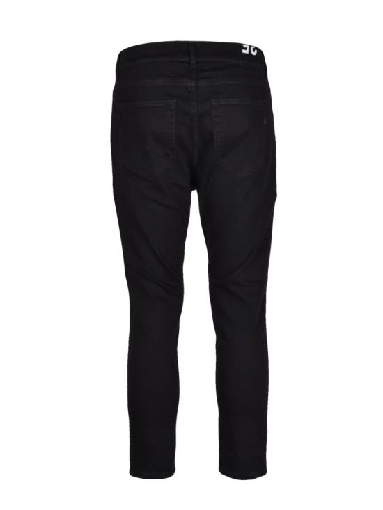 25FW 돈답 데님 재활용 소재로 만든 초슬림 블랙 진 - DONDUP