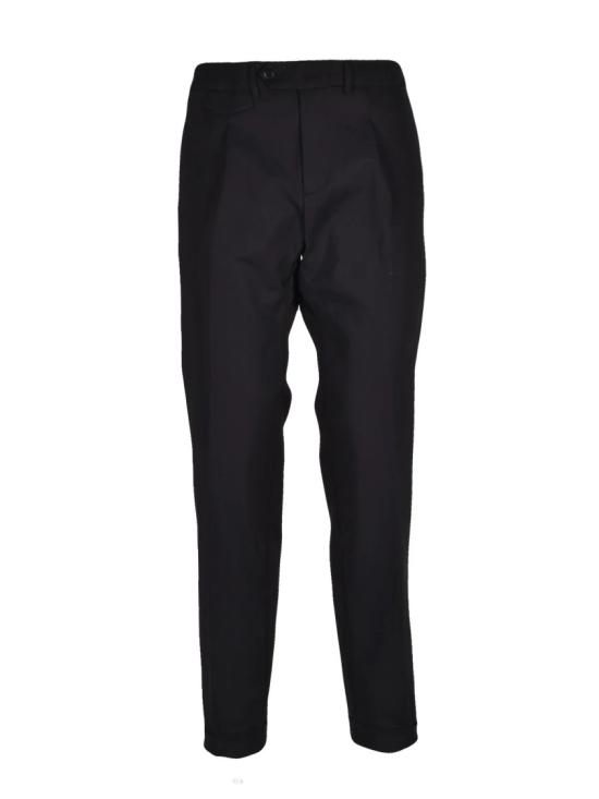 25FW Rpl Roberto P Luxury 팬츠 모던한 핏과 구조적인 디자인의 맞춤형 블랙
