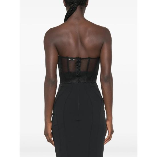 26FW 엘리자베타프랜치 바디수트 티셔츠 TO07567E2 110 BLACK - ELISABETTA FRANCHI