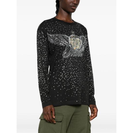26FW 디젤 폴로 티셔츠 0SJCJ A25961 9XX BLACK