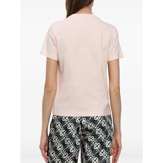 26FW 카사블랑카 폴로 티셔츠 PF26 JTS 020 02 TENCL PINK - CASABLANCA