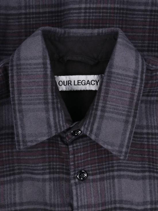 26FW 아워레가시 페이디드 녹턴 체크 플라넬 어보브 셔츠 M4262AFNFADED NOCTURNE CHECK FLANNEL Grey - OUR LEGACY