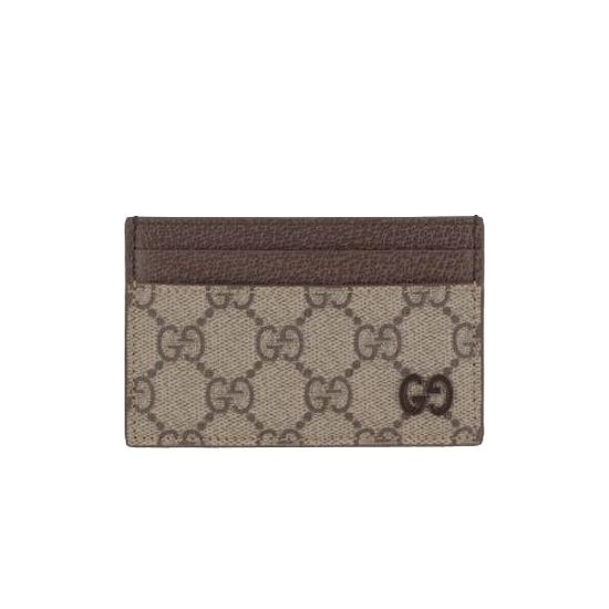 25FW 구찌 바이컬러 GG 카드 케이스 768248 BEIGE