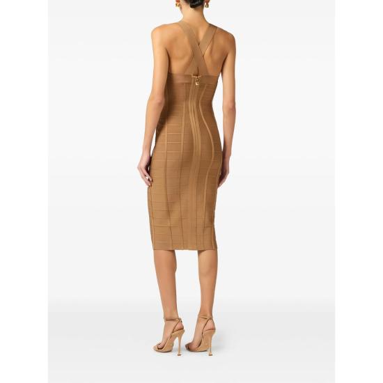26SS 엘리자베타프랜치 원피스 AM24D62E2 AI6 BROWN - ELISABETTA FRANCHI