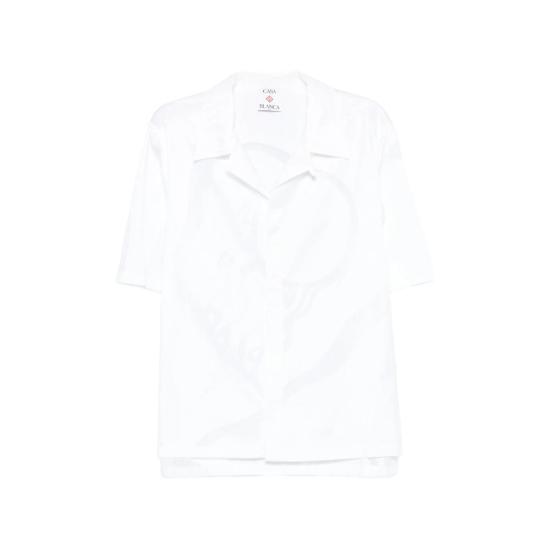 26SS 카사블랑카 셔츠 SS26 SH 252 01 WHITE - CASABLANCA