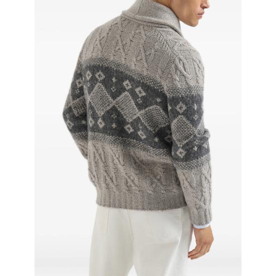 26FW 브루넬로 쿠치넬리 스웨터 MNX302516 CIX90 GRAY - BRUNELLO CUCINELLI