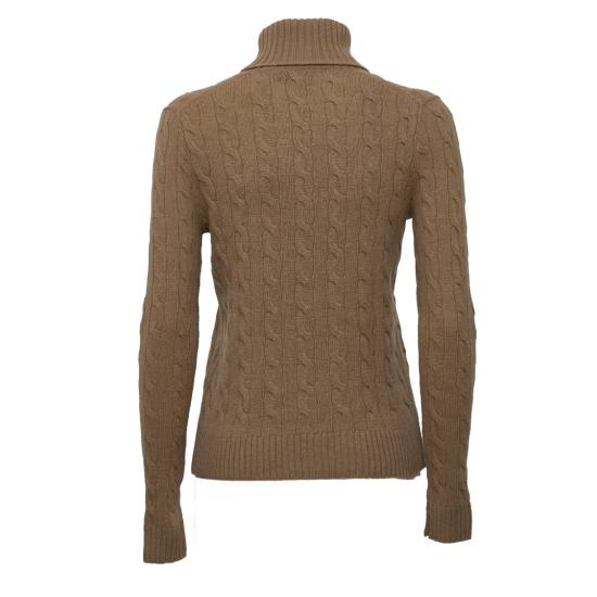 26FW 폴로 랄프로렌 울 캐시미어 케이블 니트 터틀넥 211888686006 Brown - POLO RALPH LAUREN