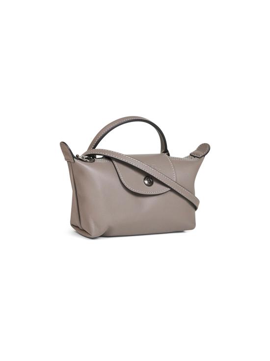26FW 롱샴 르 플리아쥬 엑스트라 XS 레더 파우치 34205987 P55 MUD - LONGCHAMP