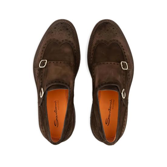 26FW 산토니 스니커즈 MCC019160JL4G RVRT50 BROWN - SANTONI