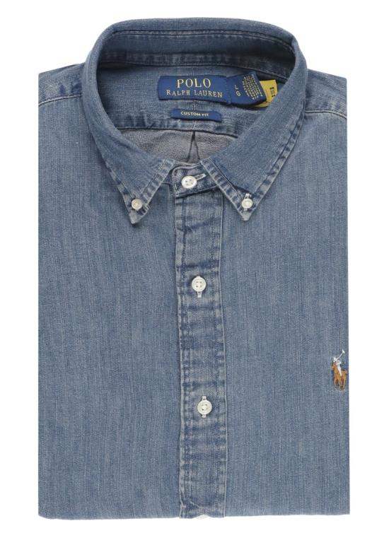 26FW 폴로 랄프로렌 포니로고 자수 데님 셔츠 710792043001 Blue