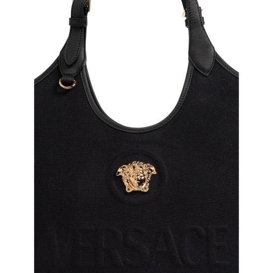 26FW 베르사체 토트백 1A03095 1022210 1B00V BLACK - VERSACE