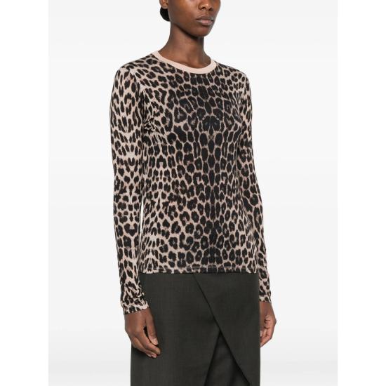 26FW 베이스레인지 폴로 티셔츠 TTLS CI LONG SLEEV LEOPA BROWN - BASERANGE
