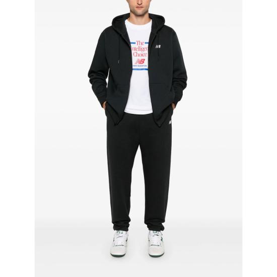 25FW 뉴발란스 로고 플리스 풀집 후디 MJ41502BK BLACK - NEW BALANCE