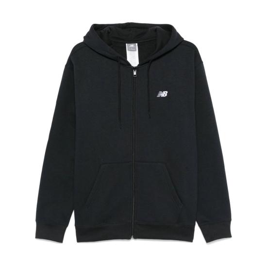 25FW 뉴발란스 로고 플리스 풀집 후디 MJ41502BK BLACK