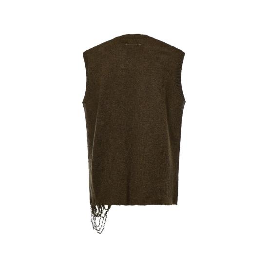 26FW MM6 메종마르지엘라 스웨터 M13283 SH0FB0026 727S GREEN - MM6 MAISON MARGIELA