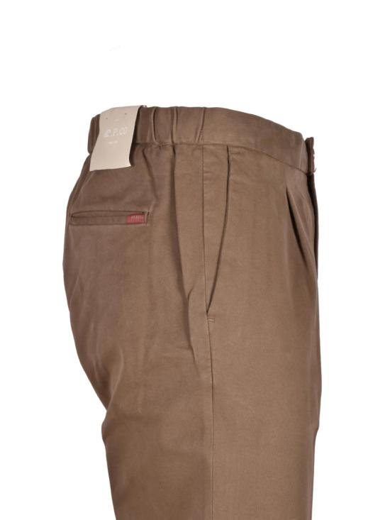 25FW At.P.Co Wardrobe 팬츠 은은한 광택이 도는 갈색 테일러드  (테이퍼드 레그 디자인) - OTHER BRANDS
