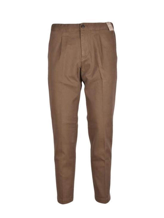 25FW At.P.Co Wardrobe 팬츠 은은한 광택이 도는 갈색 테일러드  (테이퍼드 레그 디자인)