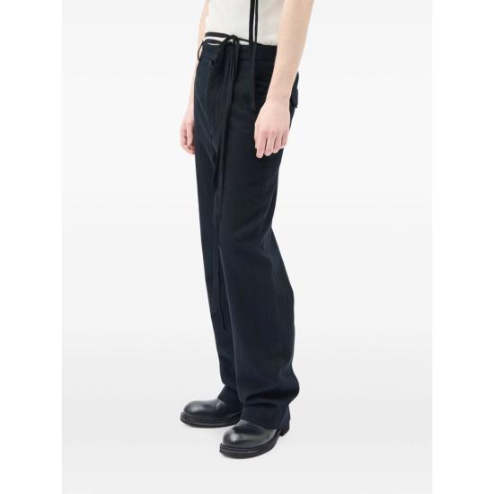 26FW 앤 드뮐미스터 스트레이트 팬츠 B0010304 FA207 099 BLACK - ANN DEMEULEMEESTER