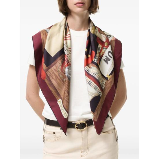 26FW 버버리 머플러/스카프 8127441 SS HERITAG A1308 RED - BURBERRY