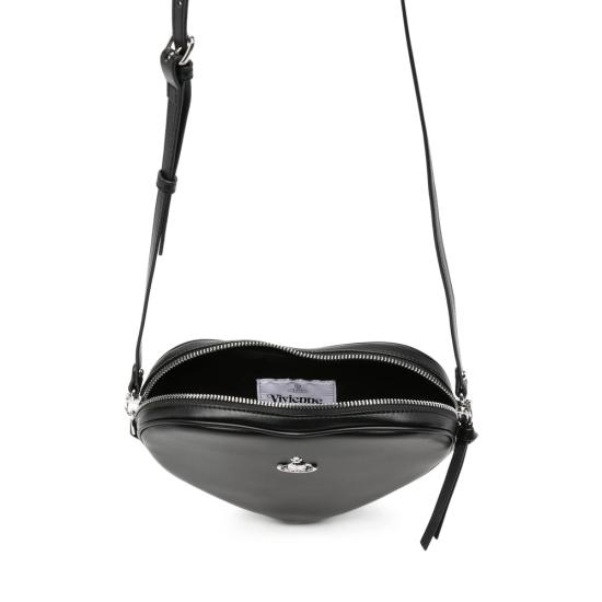 26FW 비비안웨스트우드 벨라 하트 크로스백 5801000OW S0026 N401 BLACK - VIVIENNE WESTWOOD