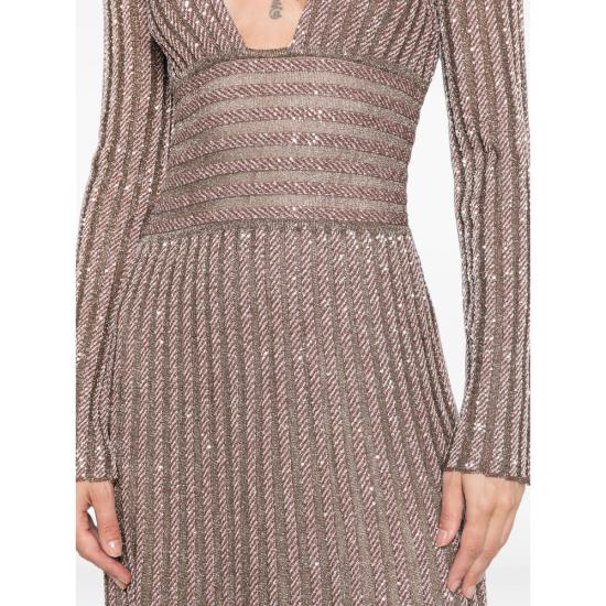 26FW 미소니 원피스 DS26WG0N BK01JB S30GG BROWN - MISSONI